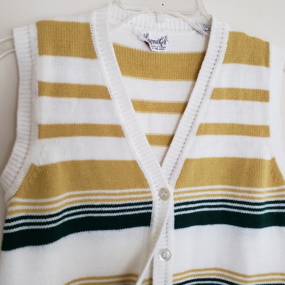 Vintage Haymaker Knit Striped Vest - Picture 4 of 10